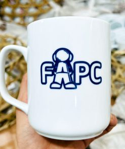Ly sứ trắng in logo Fapc